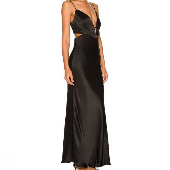 Bardot Karlotta Classic Slip Dress in Black - Picture 2 of 9